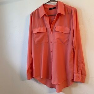 Apt. 9 salmon colored button up blouse